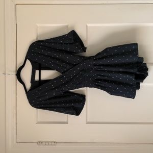 O'Neill Open Back Navy Romper Size M